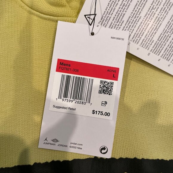 NWT Mens Hoodie Nike Cactus Jack Jordan Large $175 FQ7821-308 Deal Sweatshirt - Picture 7 of 11